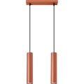 Candeeiro suspenso LAGOS 2xGU10/10W/230V vermelho