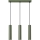 Candeeiro suspenso LAGOS 3xGU10/10W/230V verde