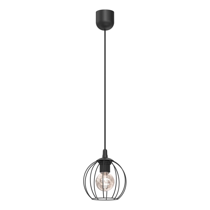 Candeeiro suspenso LAPS 1xE27/15W/230W preto