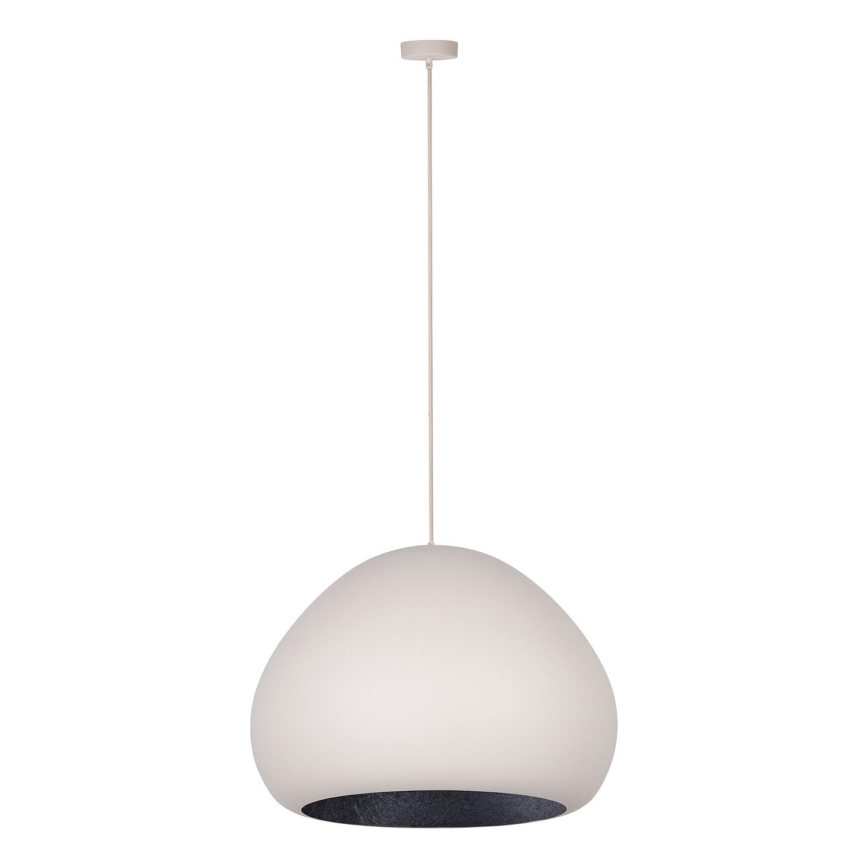 Candeeiro suspenso LAVA 1xE27/15W/230V creme/preto