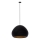 Candeeiro suspenso LAVA 1xE27/15W/230V preto/dourado