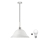 Candeeiro suspenso LED 1xE27/60W/230V branco