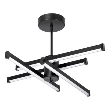 Candeeiro suspenso LED 4xLED/10W/230V 3000-6500K diâmetro 68 cm preto