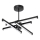 Candeeiro suspenso LED 4xLED/10W/230V 3000-6500K diâmetro 68 cm preto