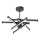 Candeeiro suspenso LED 6xLED/10W/230V 3000-6500K diâmetro 66 cm preto