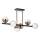 Candeeiro suspenso LED 6xLED/7W/230V dourado/preto