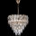 Candeeiro suspenso LED 7xE27/60W/230V + 4xLED/6W diâmetro 40 cm dourado