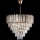 Candeeiro suspenso LED 9xE27/60W/230V + 6xLED/6W diâmetro 50 cm dourado