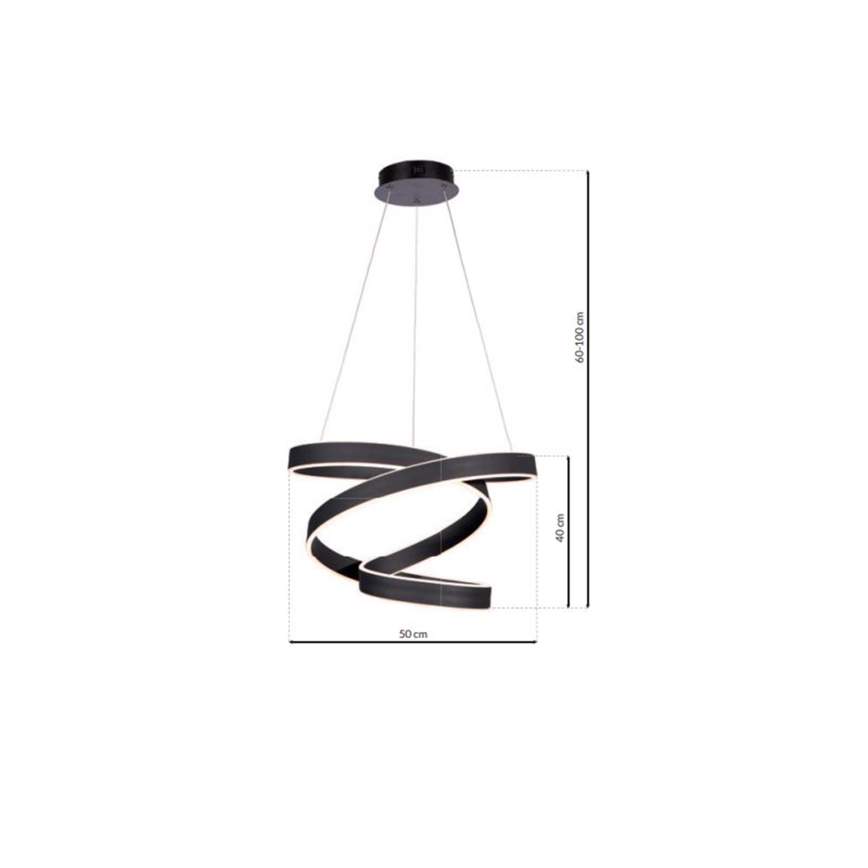 Candeeiro suspenso LED ANDROMEDA LED/45W/230V