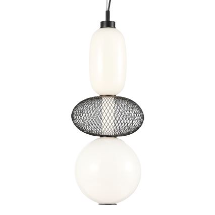 Candeeiro suspenso LED ARAME LED/23W/230V diâmetro 22 cm preto