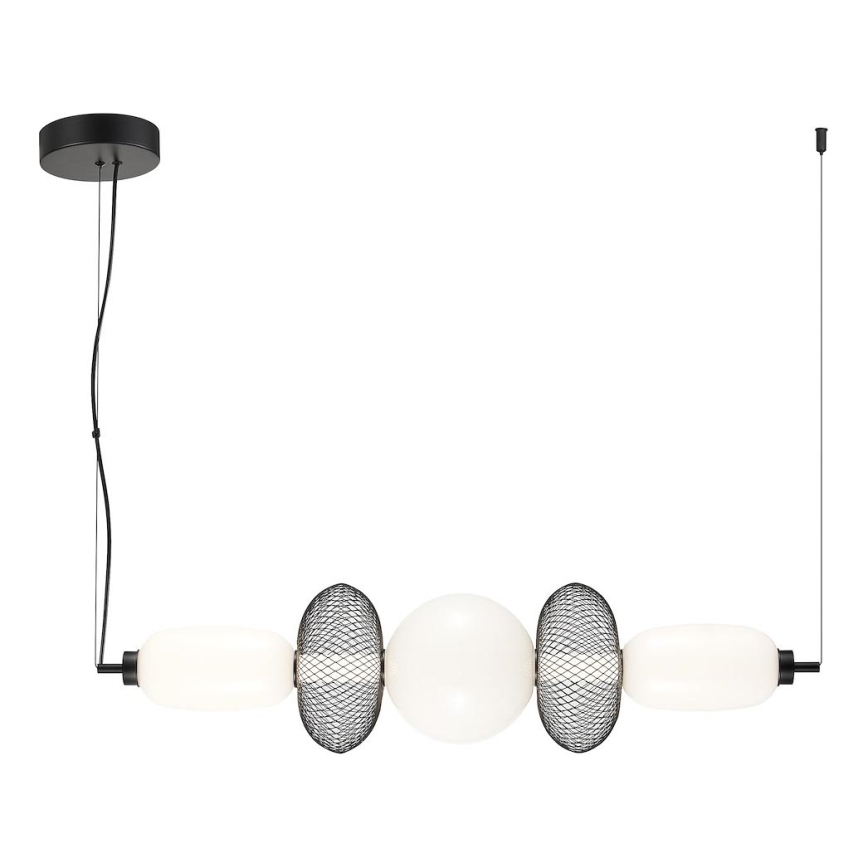 Candeeiro suspenso LED ARAME LED/32W/230V preto