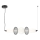 Candeeiro suspenso LED ARAME LED/32W/230V preto