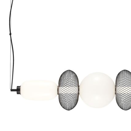 Candeeiro suspenso LED ARAME LED/32W/230V preto