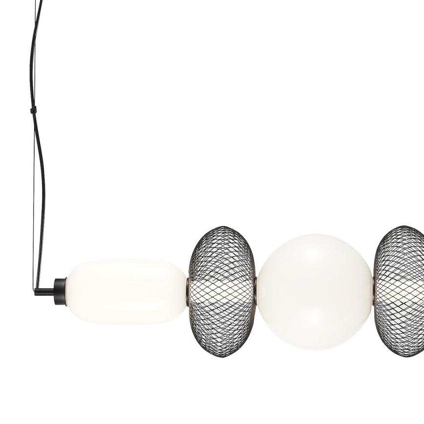 Candeeiro suspenso LED ARAME LED/32W/230V preto