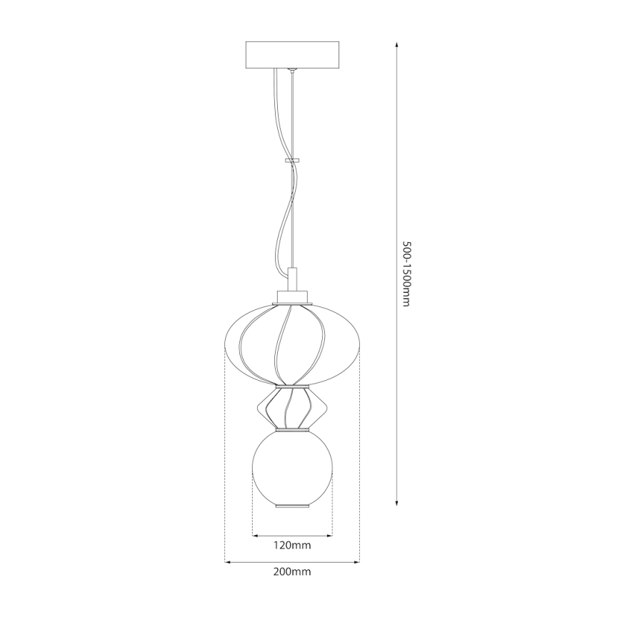 Candeeiro suspenso LED ASCOLI LED/8W/230V diâmetro 20 cm verde/azul