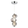 Candeeiro suspenso LED BOLLA LED/12W/230V diâmetro 16 cm fumado