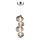 Candeeiro suspenso LED BOLLA LED/17W/230V diâmetro 16 cm cromado brilhante/fumado