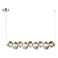 Candeeiro suspenso LED BOLLA LED/32W/230V cromado brilhante/fumado