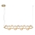 Candeeiro suspenso LED BOLLA LED/32W/230V dourado/fumado