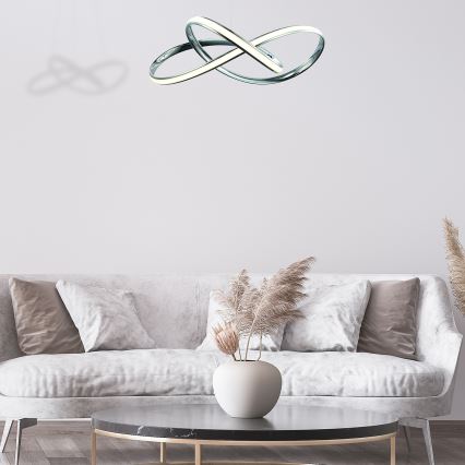 Candeeiro suspenso LED CAPPIO LED/36W/230V cromado brilhante