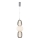 Candeeiro suspenso LED CARO LED/28W/230V cromado brilhante
