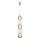 Candeeiro suspenso LED CARO LED/40W/230V cromado brilhante