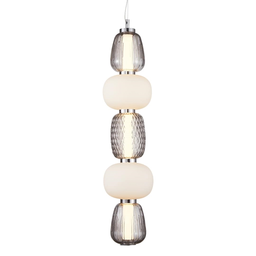 Candeeiro suspenso LED CARO LED/40W/230V cromado brilhante