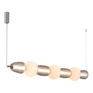 Candeeiro suspenso LED CARO LED/42W/230V cromado brilhante
