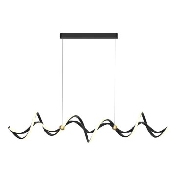 Candeeiro suspenso LED COLIA LED/55W/230V preto/dourado