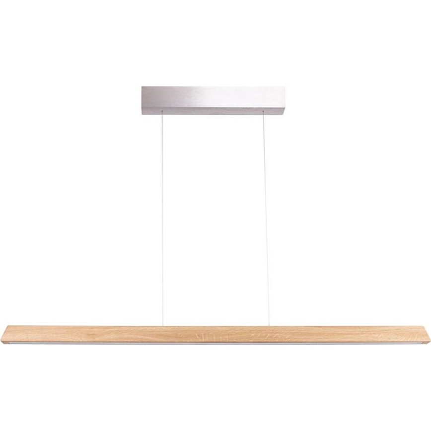Candeeiro suspenso LED com regulação DEROTT 3xLED/14W/230V carvalho