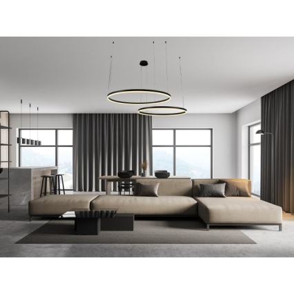 Candeeiro suspenso LED com regulação LED/100W/230V 3000-6500K + comando