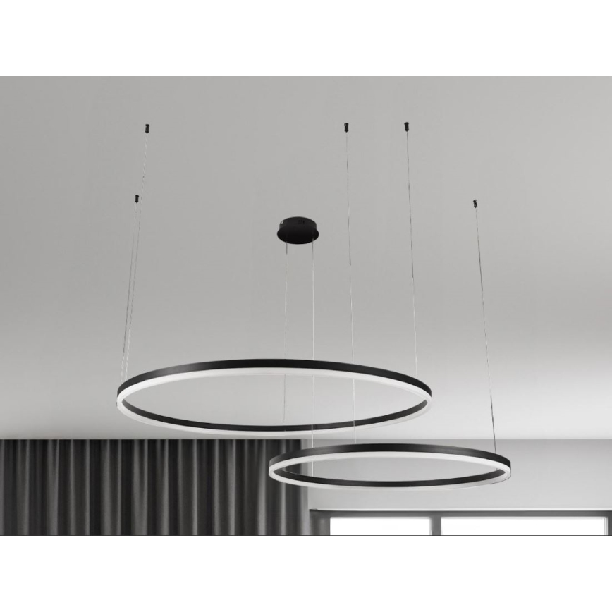Candeeiro suspenso LED com regulação LED/100W/230V 3000-6500K diâmetro 80 cm + comando