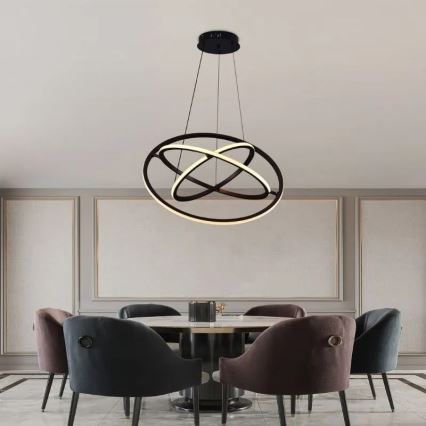 Candeeiro suspenso LED com regulação LED/105W/230V 3000-6500K diâmetro 60 cm + comando