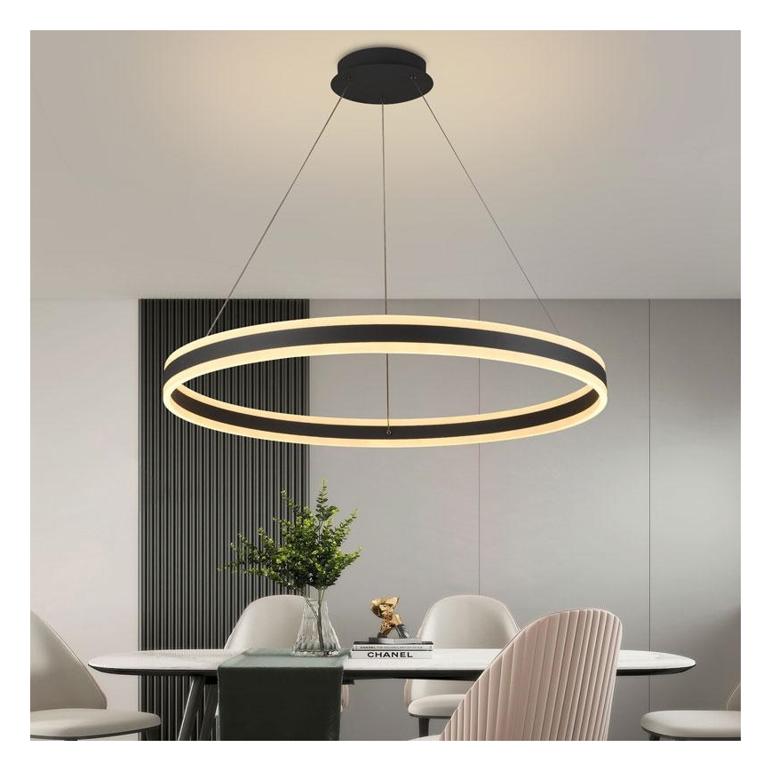 Candeeiro suspenso LED com regulação LED/110W/230V 3000-6500K diâmetro 80 cm + comando