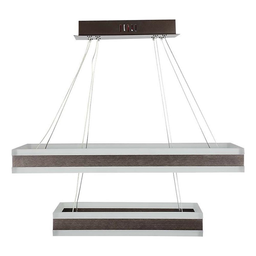 Candeeiro suspenso LED com regulação LED/113W/230V 3000K castanho