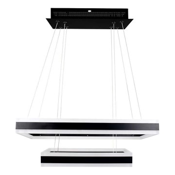 Candeeiro suspenso LED com regulação LED/113W/230V 3000K preto