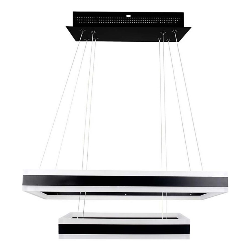 Candeeiro suspenso LED com regulação LED/113W/230V 3000K preto
