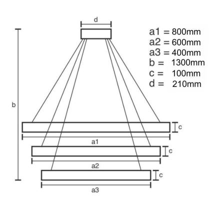 Lustre de cristal regulável num fio LED/115W/230V 3000-6500K cromado brilhante + comando