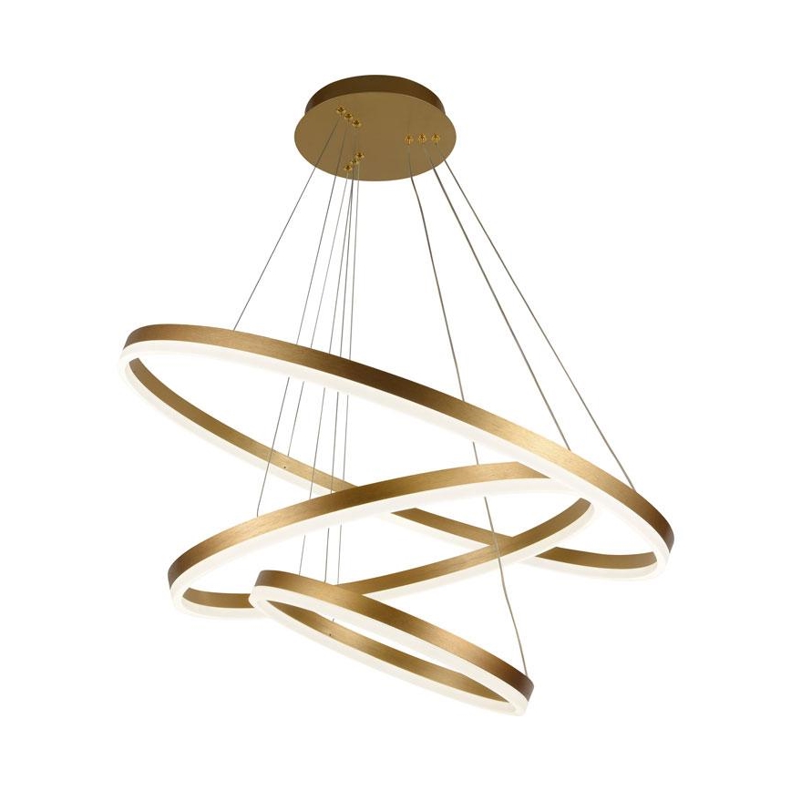 Candeeiro suspenso LED com regulação LED/125W/230V 3000-6500K diâmetro 80 cm + comando