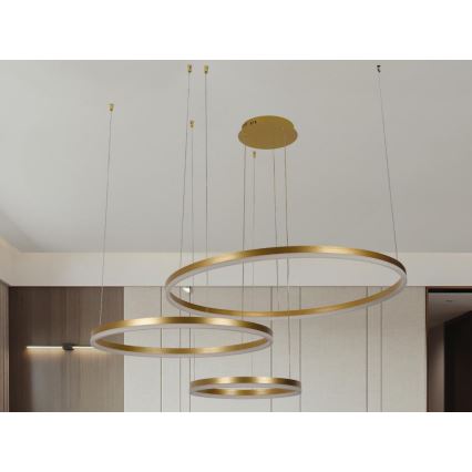 Candeeiro suspenso LED com regulação LED/125W/230V 3000-6500K + comando