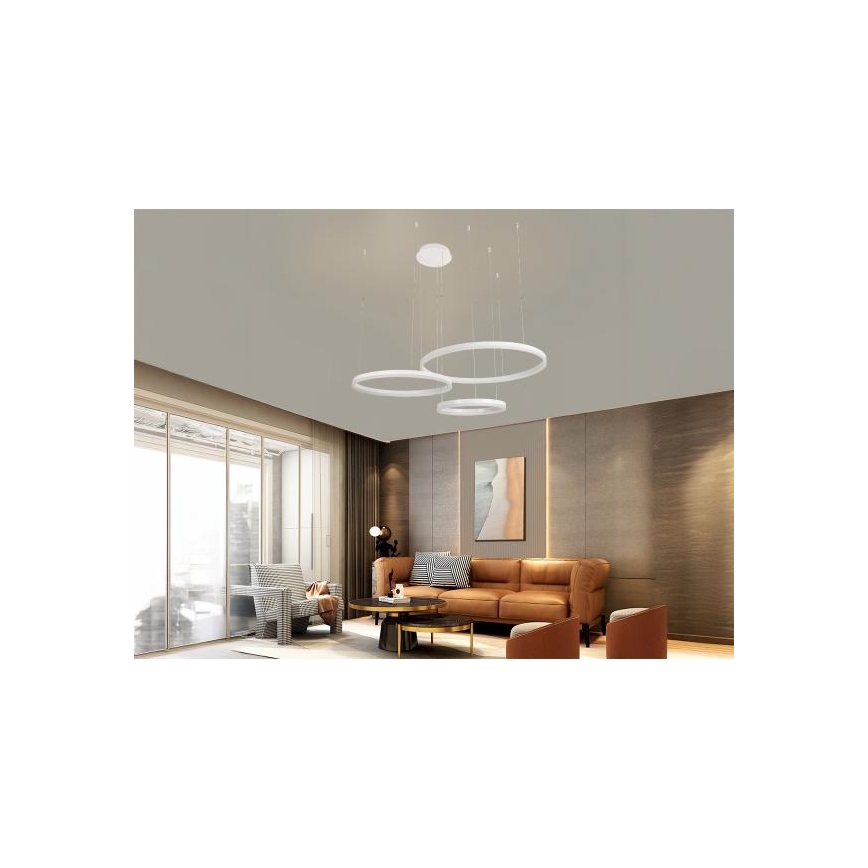 Candeeiro suspenso LED com regulação LED/125W/230V 3000-6500K + comando