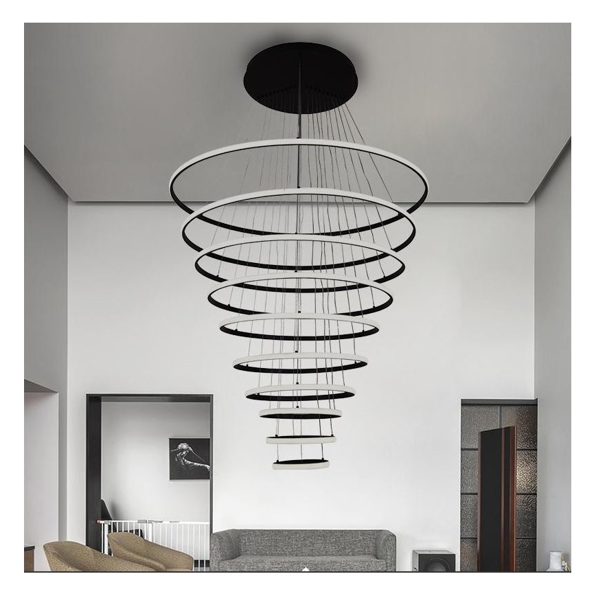 Candeeiro suspenso LED com regulação LED/365W/230V 3000-6500K diâmetro 100 cm + comando
