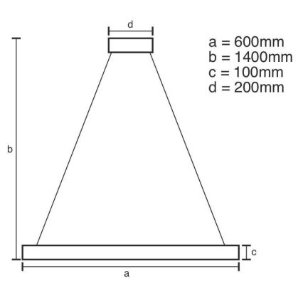 Lustre de cristal regulável num fio LED/40W/230V 3000-6500K cromado brilhante + comando