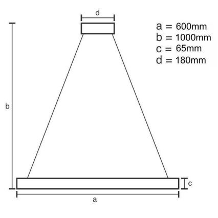 Lustre de cristal regulável num fio LED/40W/230V 3000-6500K cromado brilhante + comando