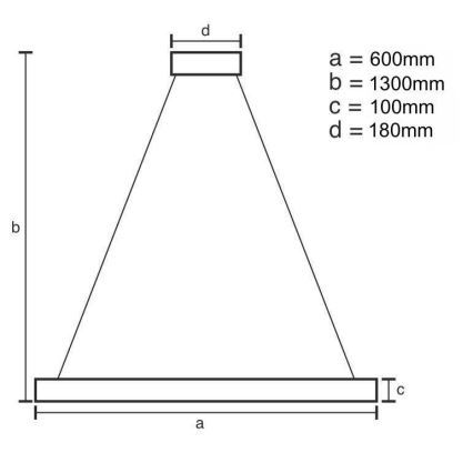 Lustre de cristal regulável num fio LED/40W/230V 3000-6500K cromado brilhante + comando