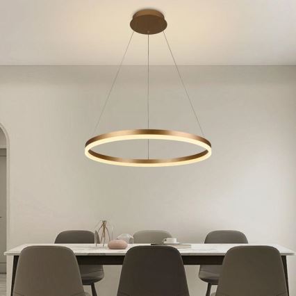 Candeeiro suspenso LED com regulação LED/42W/230V 3000-6500K diâmetro 60 cm + comando