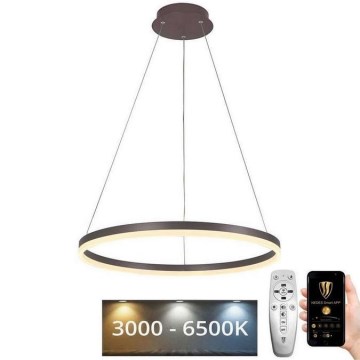 Candeeiro suspenso LED com regulação LED/42W/230V 3000-6500K diâmetro 60 cm + comando