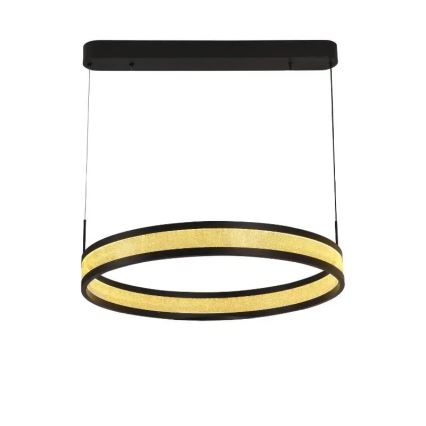 Candeeiro suspenso LED com regulação LED/45W/230V 3000-6500K diâmetro 60 cm preto + comando