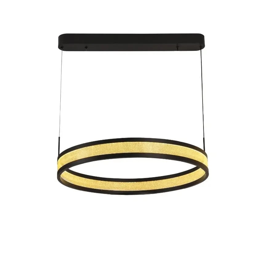 Candeeiro suspenso LED com regulação LED/45W/230V 3000-6500K diâmetro 60 cm preto + comando