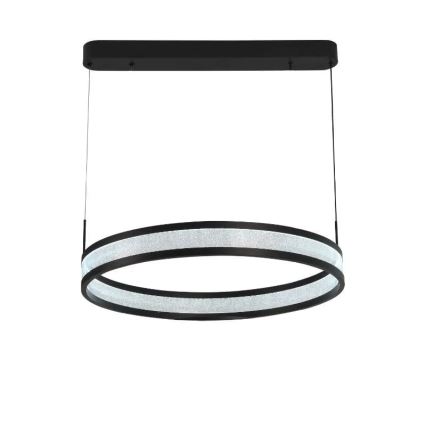 Candeeiro suspenso LED com regulação LED/45W/230V 3000-6500K diâmetro 60 cm preto + comando